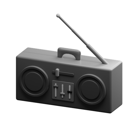 Radio  3D Illustration