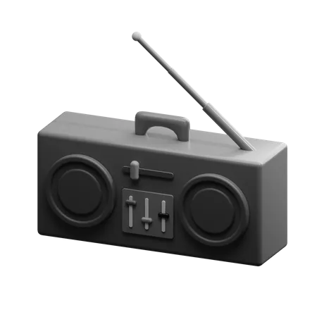 Radio  3D Illustration