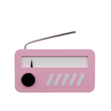 Radio  3D Illustration