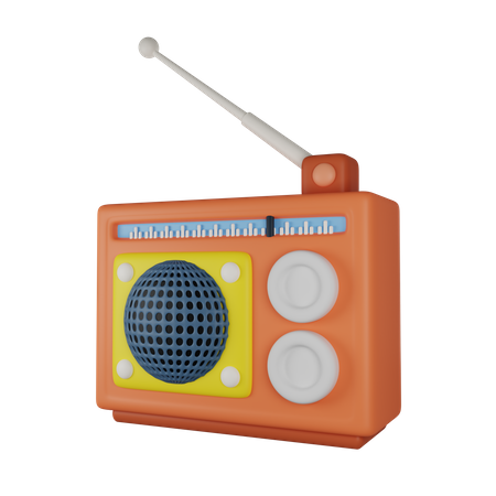 Radio 3D Illustration