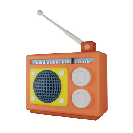 Radio  3D Illustration