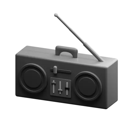 A Clean Radio For Your Digital Project 3D Illustration