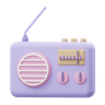 3d radio player emoji