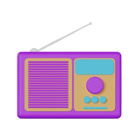 Radio 3D Icon