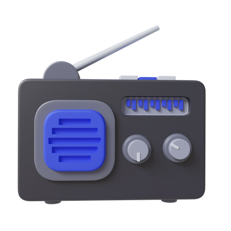 Equipo de radio  3D Icon