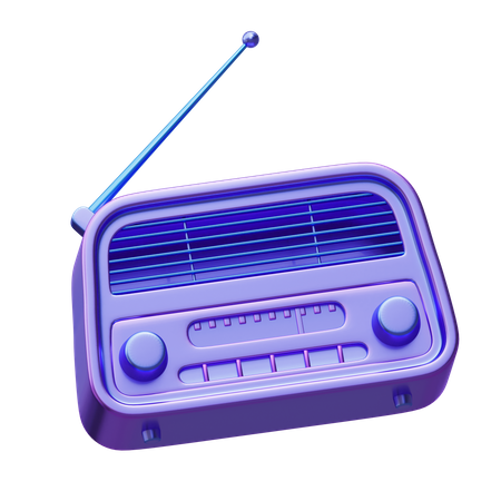 Premium Radio 3D Icon download in PNG, OBJ or Blend format