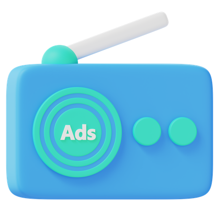 ラジオ広告  3D Icon