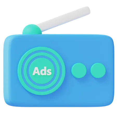 ラジオ広告  3D Icon