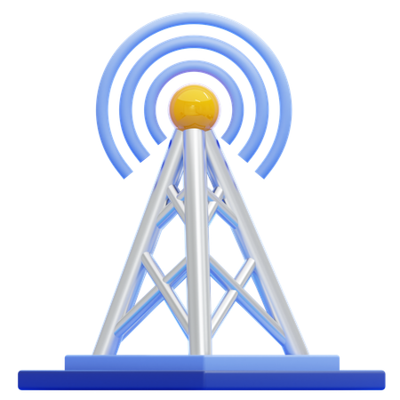 Radio Antenna  3D Icon