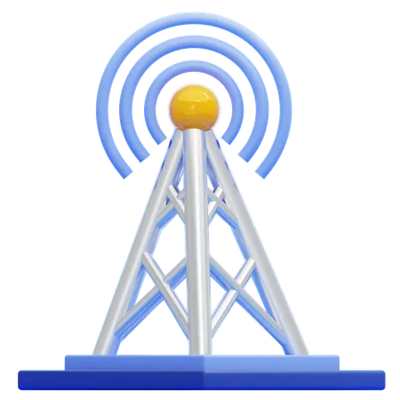 Radio Antenna  3D Icon