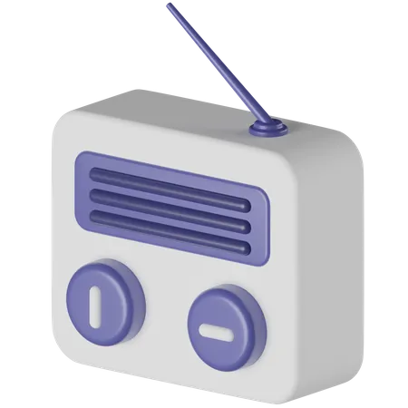 Rádio antigo  3D Icon