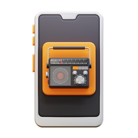 Radio App  3D Icon