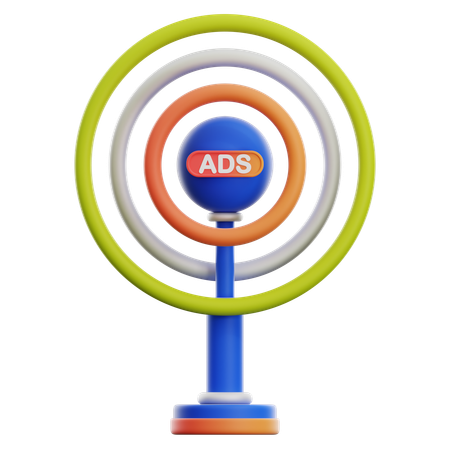 Radio Broadcast Advertisement 3D Icon