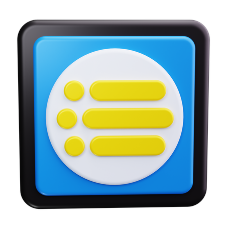 Radio Button Selection  3D Icon