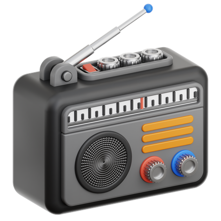Radio FM  3D Icon