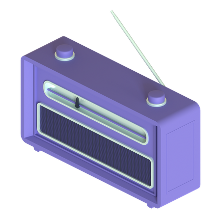 Radio FM  3D Illustration