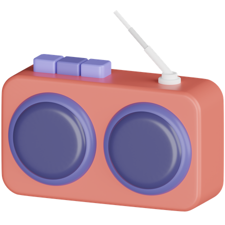 Radio FM  3D Icon