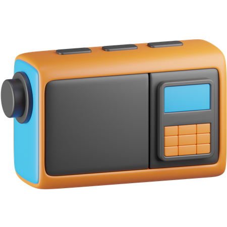 Radio inteligente  3D Icon