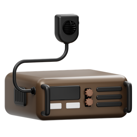 Radio militar  3D Icon