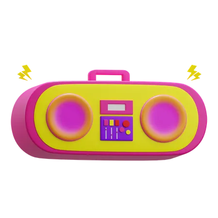 Radio Music  3D Icon