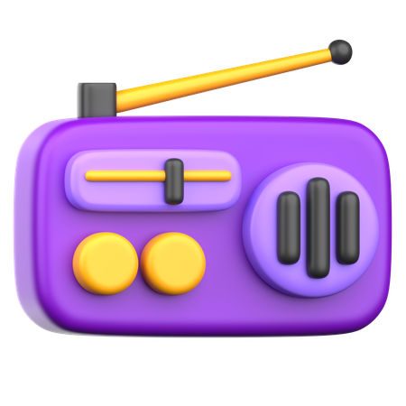 Radio News  3D Icon