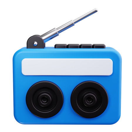 Notícias de rádio  3D Icon