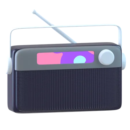 Radio numérique  3D Icon