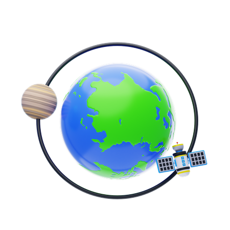 Radio par satellite  3D Icon