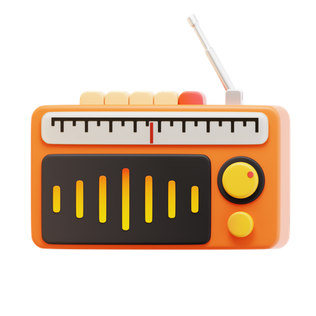 Podcast radio  3D Icon
