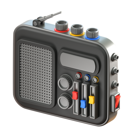 Radio Podcast  3D Icon