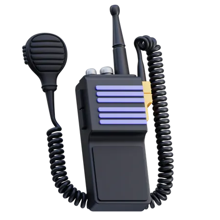 Rádio policial  3D Icon