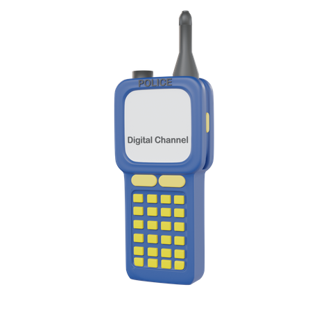 Radio policière  3D Icon