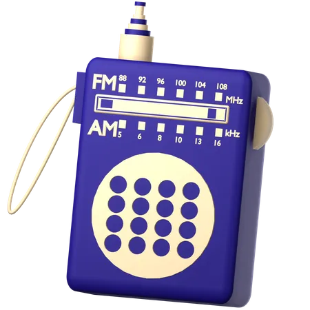 Radio portable  3D Icon