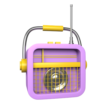Radio portable  3D Icon
