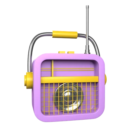 Rádio portátil  3D Icon