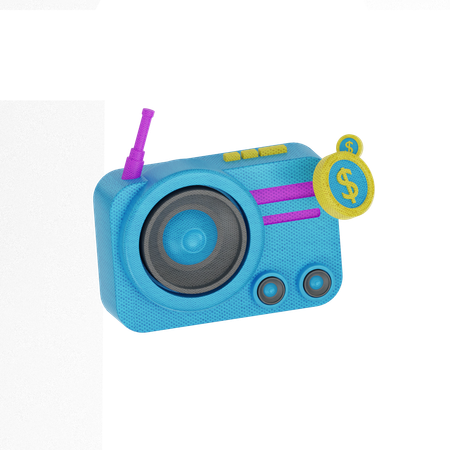 Prix de la radio  3D Icon