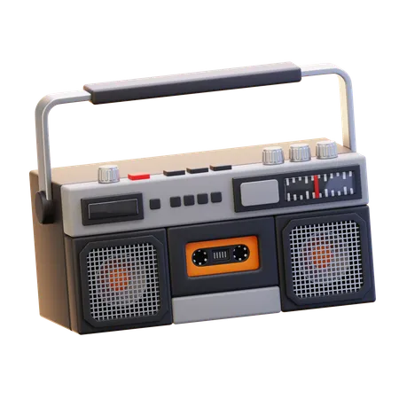 Radio Retro  3D Icon