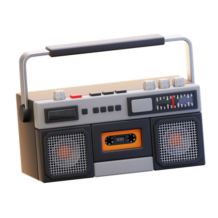 Radio Retro  3D Icon