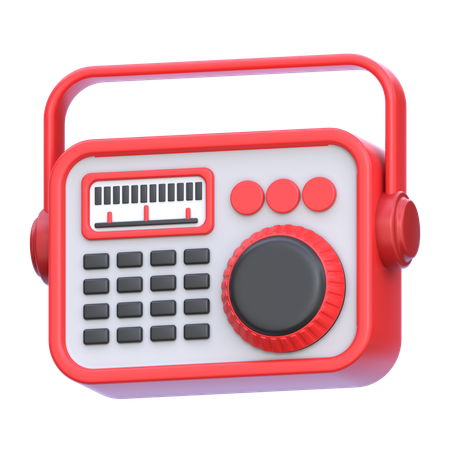 Aparelho de rádio  3D Icon