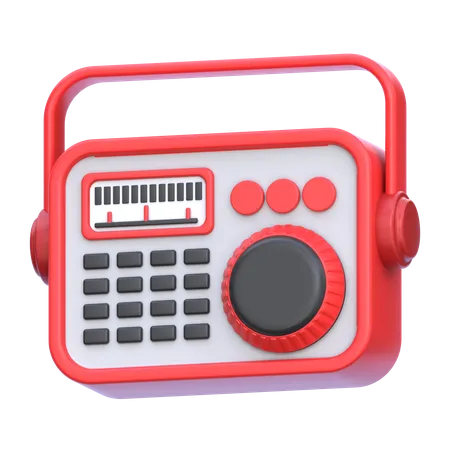 Aparelho de rádio  3D Icon