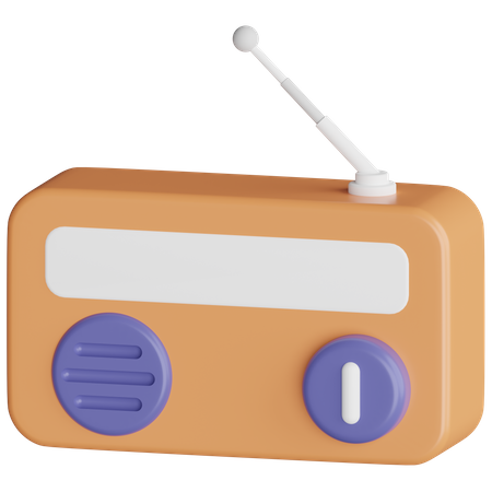 Radio Set 3D Icon