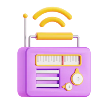 Radio intelligente  3D Icon