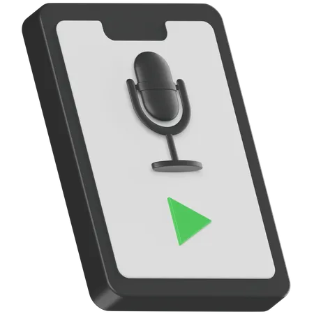 Rádio para smartphone  3D Icon