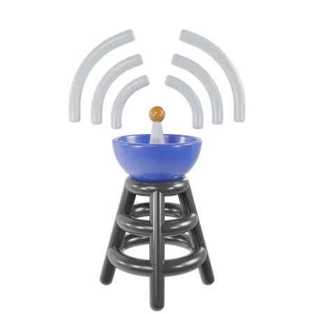 Radio Tower Communication 3 D Icon Render 3D Icon