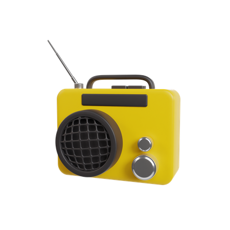 Radio vieja  3D Icon
