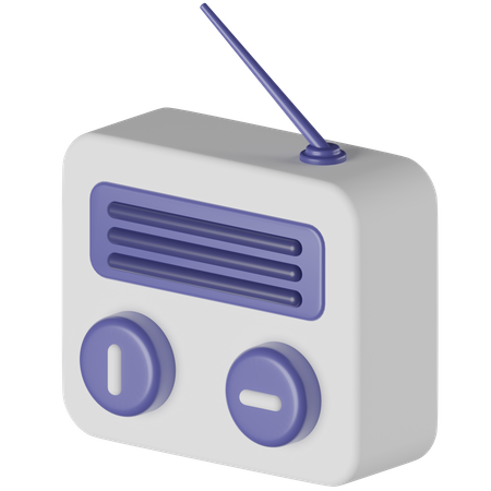 Radio vieja  3D Icon