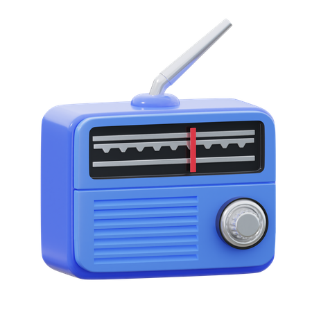 Radio Vintage  3D Icon