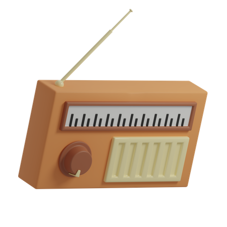 Rádio vintage  3D Illustration