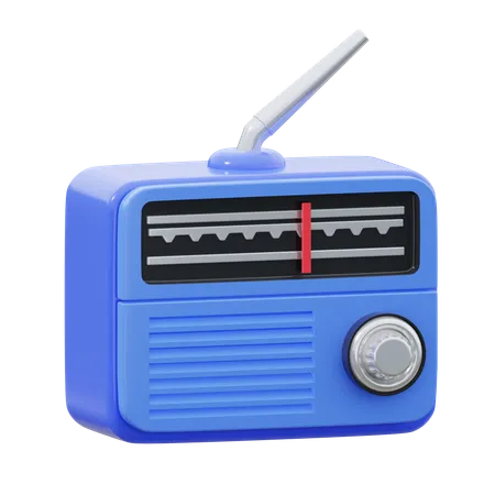 Radio Vintage  3D Icon
