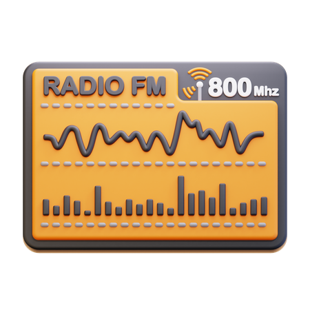 Radio Wave  3D Icon